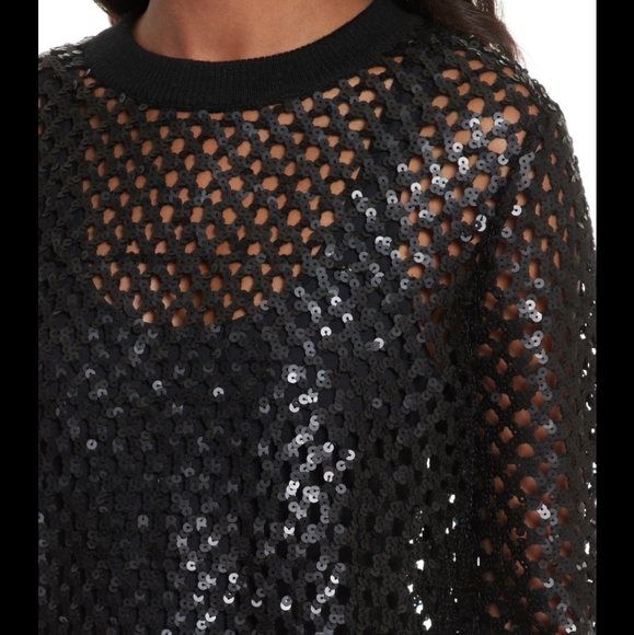 Tory Burch sequin mesh top - Picture 2 of 8